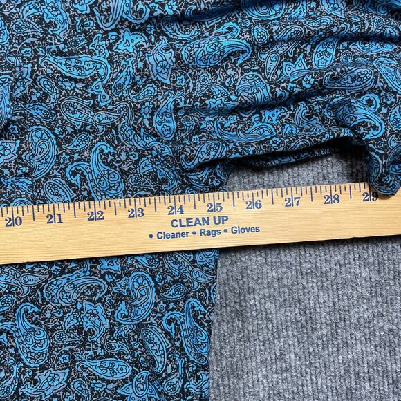 Roper Button Up Western Shirt Men's XL Blue Paisley AOP Long Sleeve Cowboy - Picture 6 of 10